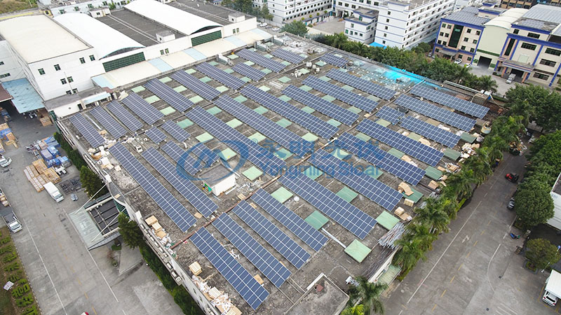 永明光伏東莞信易電熱機械有限公司570KW光伏發電成功并網